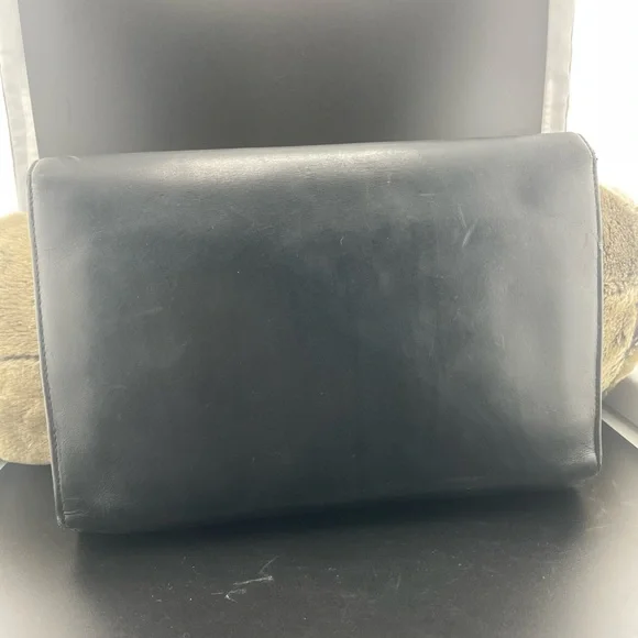 Salvatore Ferragamo Black Leather Wristlet - Picture 9 of 13